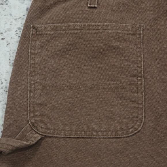 Vintage Carhartt B25 CHT Chestnut Brown Carpenter Shorts 32x8.25 - Picture 3 of 14